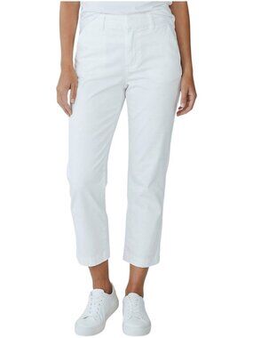 LEE Riders White Lightweight Cotton Capris - Size 14
